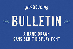 Bulletin | Vintage Sans Serif Font