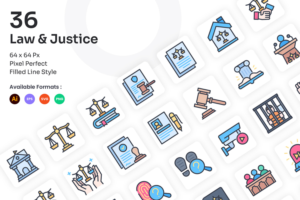 Law & Justice Icons - Filled Line, an Icon by Kmg Design (Photo 1 of 3)