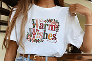 Faux Embroidery Warm Wishes Quote Cl, an Illustration by CrexoraLab (Thumbnail 4 of 4)