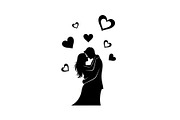 Couple Love Silhouette Bundle, an Illustration by jahid234 (Thumbnail 15 of 48)