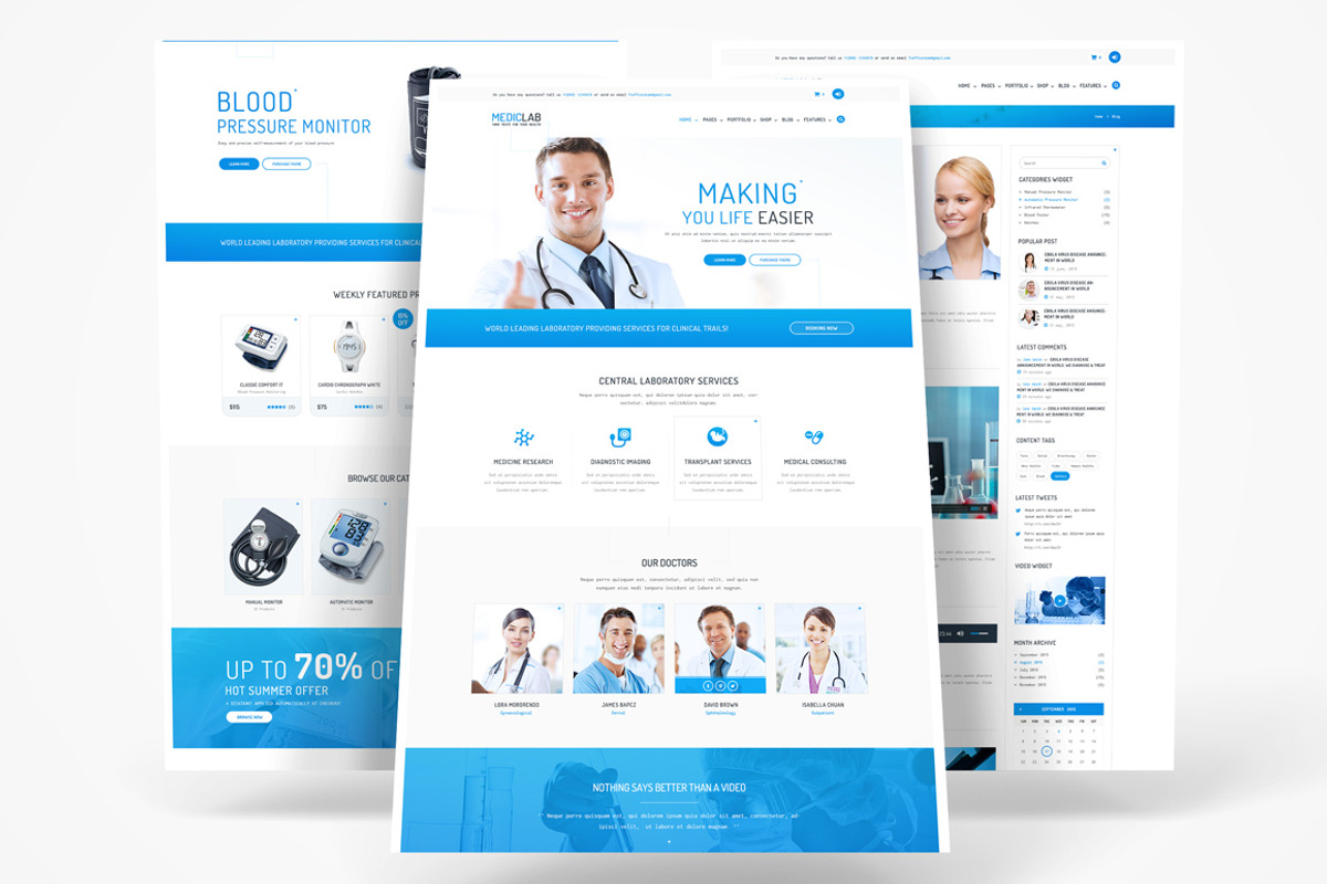 MedicLab - Health Care WP Theme, a WordPress Template by FxofficeThemes
