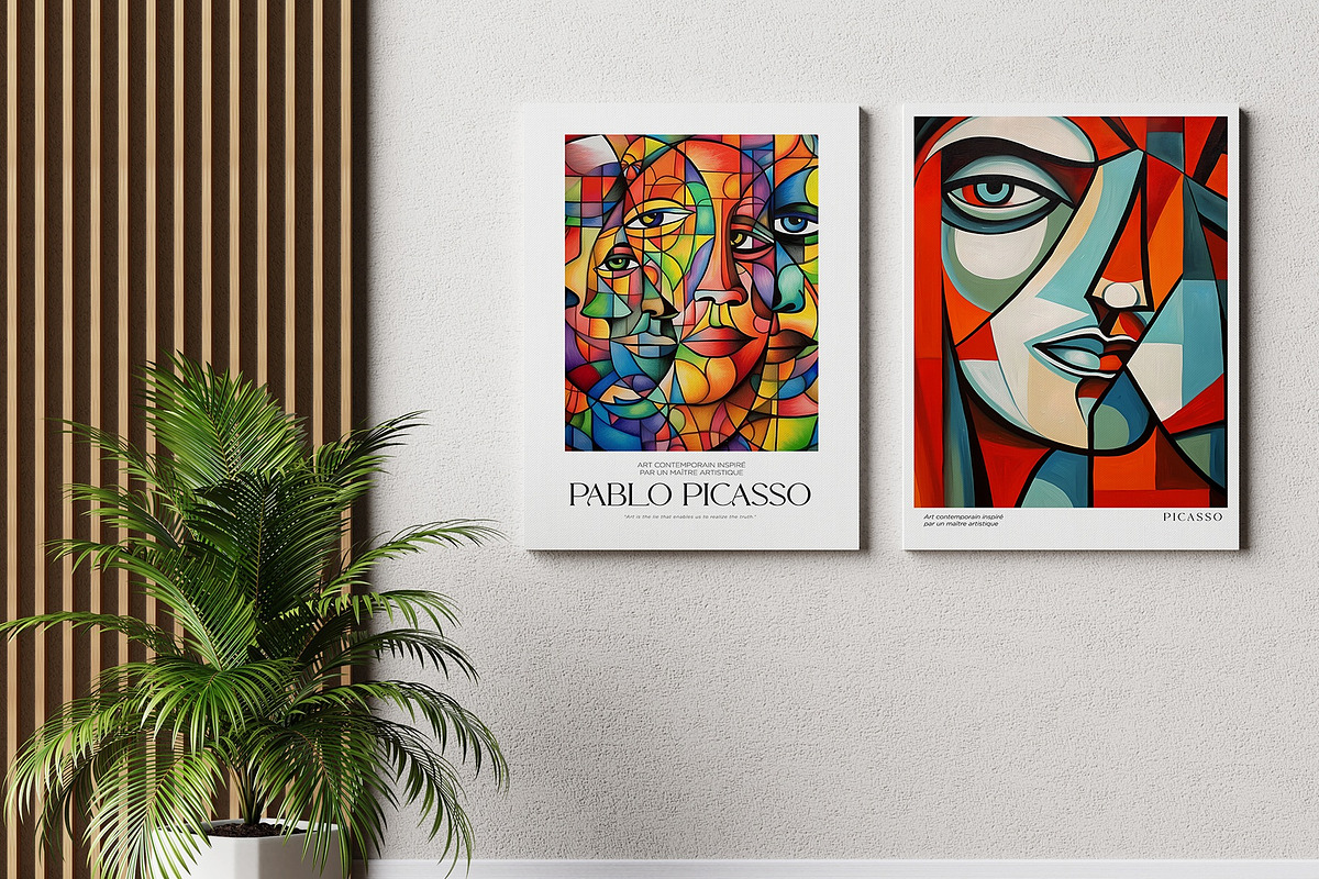 Art Print Poster Inspired by Picasso, a Decorative Illustration by Vibrand Studio (Photo 5 of 14)