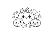 Prompt Cute Halloween Coloring Book, a Seasonal Illustration by Creative design (Thumbnail 5 of 7)