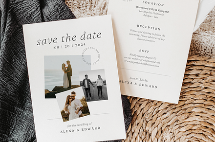 Minimal Wedding Invitation Canva, an Invitation Template by frommakertomaker