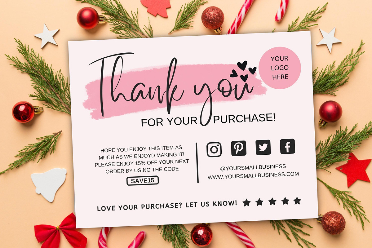 Thank You Card For Small Business #1, a Flyer Template by Oskar Wantopi (Photo 8 of 12)