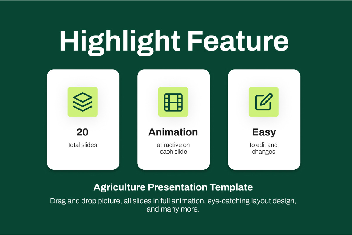 The Power of Agriculture Keynote, a Presentation Template by Loin Studio (Photo 2 of 4)