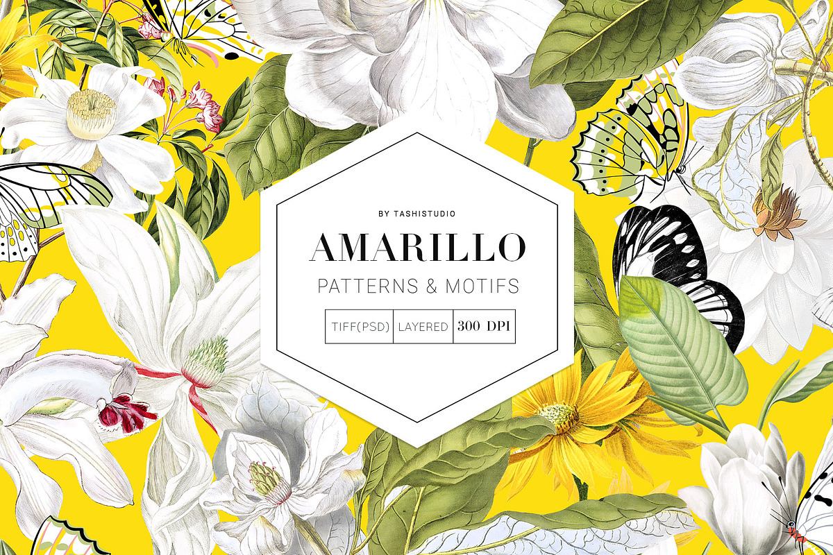 Amarillo, luxury SS2024 Print Design, a Pattern Graphic by Pink Linen (Photo 1 of 14)