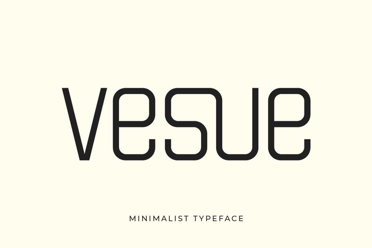 Vesue – Minimalist Simple Sans Serif, a Sans Serif Font by Artiveko (Photo 1 of 8)