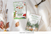 Woodland Boy Shower Invitation Temp, an Invitation Template by Snapybiz (Thumbnail 3 of 11)