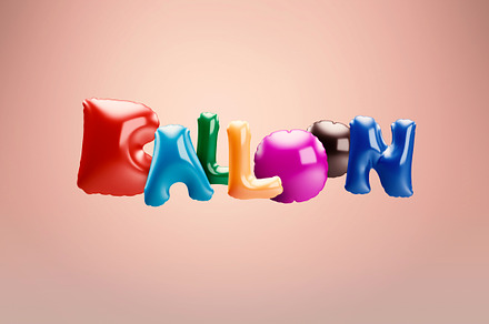 Balloon 3D Letters