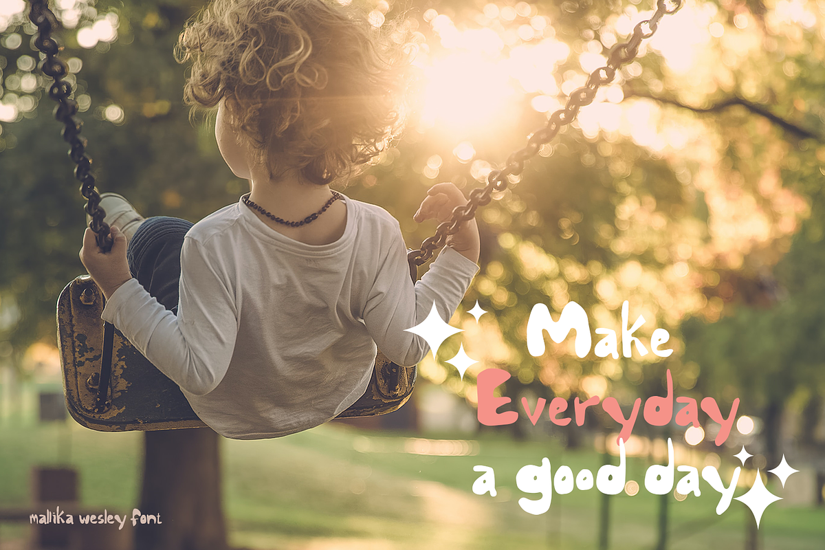 Mallika Wesley - Playful Font, a Handwritten Font by madeDeduk (Photo 14 of 15)