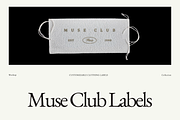 MUSE CLUB | Woven Label Mockups, an Apparel Mockup by Duet Atelier (Thumbnail 1 of 6)