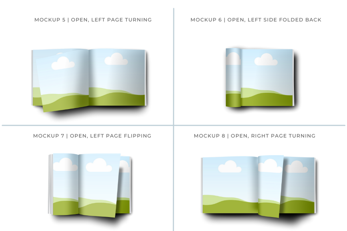 Square Magazine Mockup for Canva