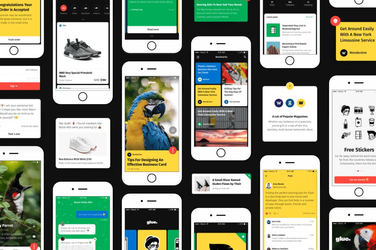 Glue UI Kit, an UI Kit Template by Beans UI Goods (Photo 2 of 8)