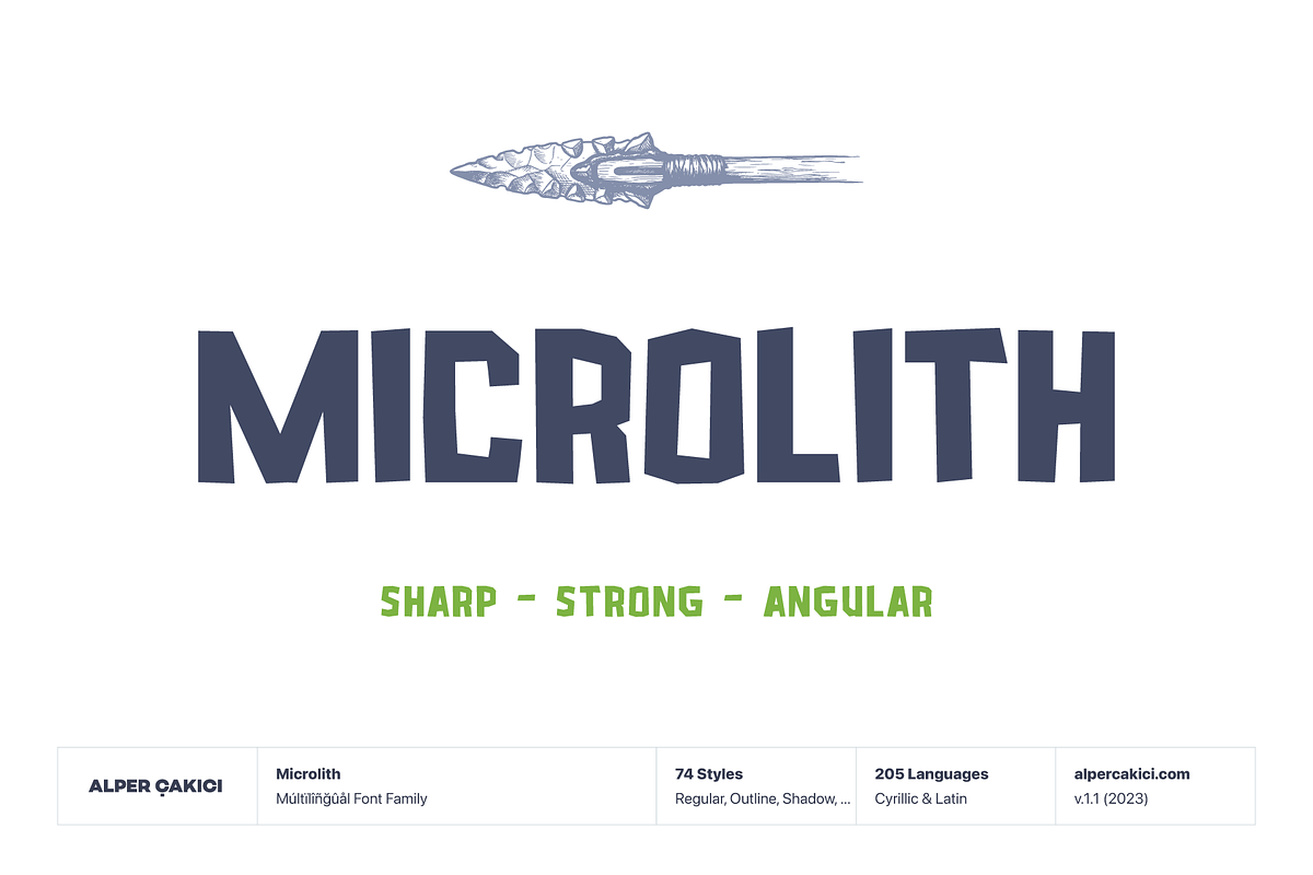 Microlith - Irregular Typeface, a Handwritten Font by alpercakici (Photo 1 of 18)