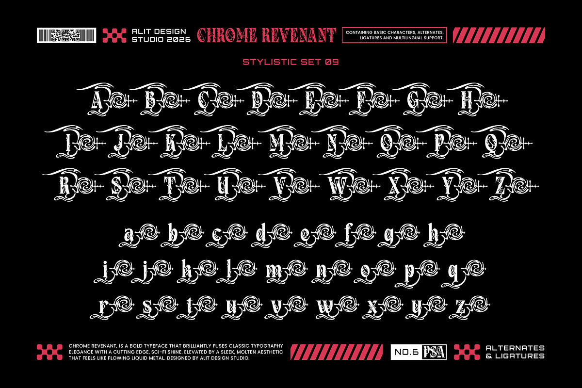 Chrome Revenant Typeface, a Serif Font by alit design (Photo 12 of 17)