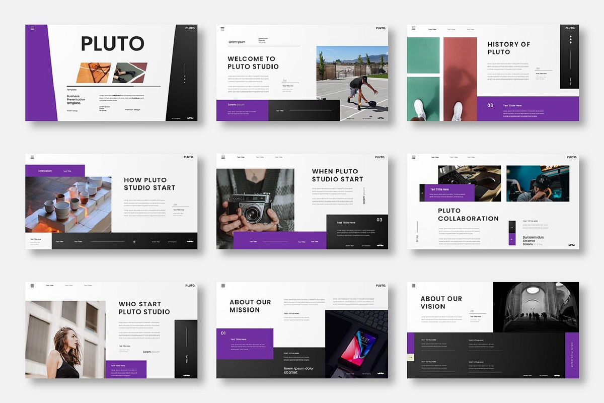 Pluto - Business Google Slide Templa, a Design Template by Dens Creative Studio (Photo 2 of 6)
