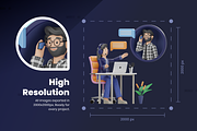3D Career Illustration Set, a Person Illustration by Flat Icons (Thumbnail 3 of 8)