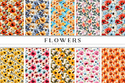 Botanical Summer Flower Pattern Set, a Pattern Graphic by Vibrand Studio (Thumbnail 12 of 12)