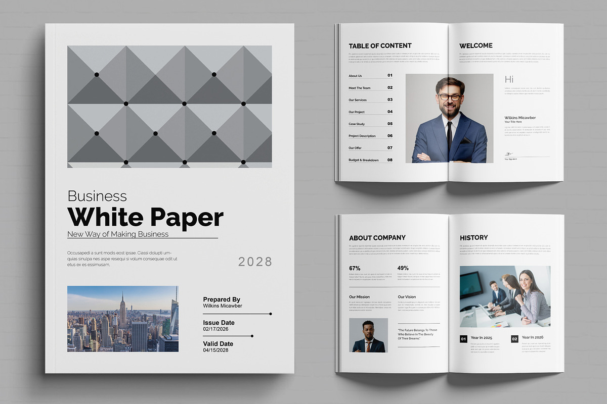 White Paper Design Layout