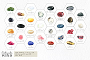 Watercolor gemstone clipart, an Illustration by Ksenia Shmakova (Thumbnail 4 of 13)