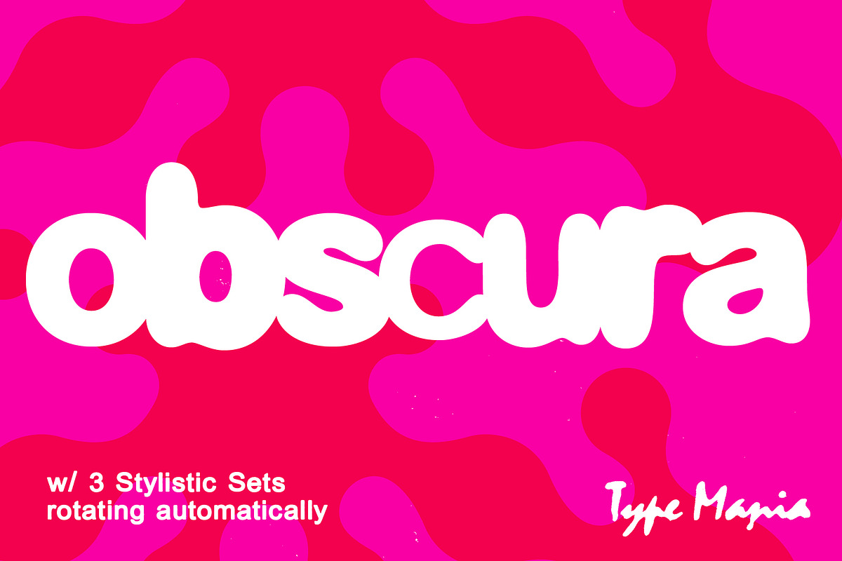 Obscura TM – Automatic Blurry Type, a Sans Serif Font by Type Mania (Photo 1 of 15)