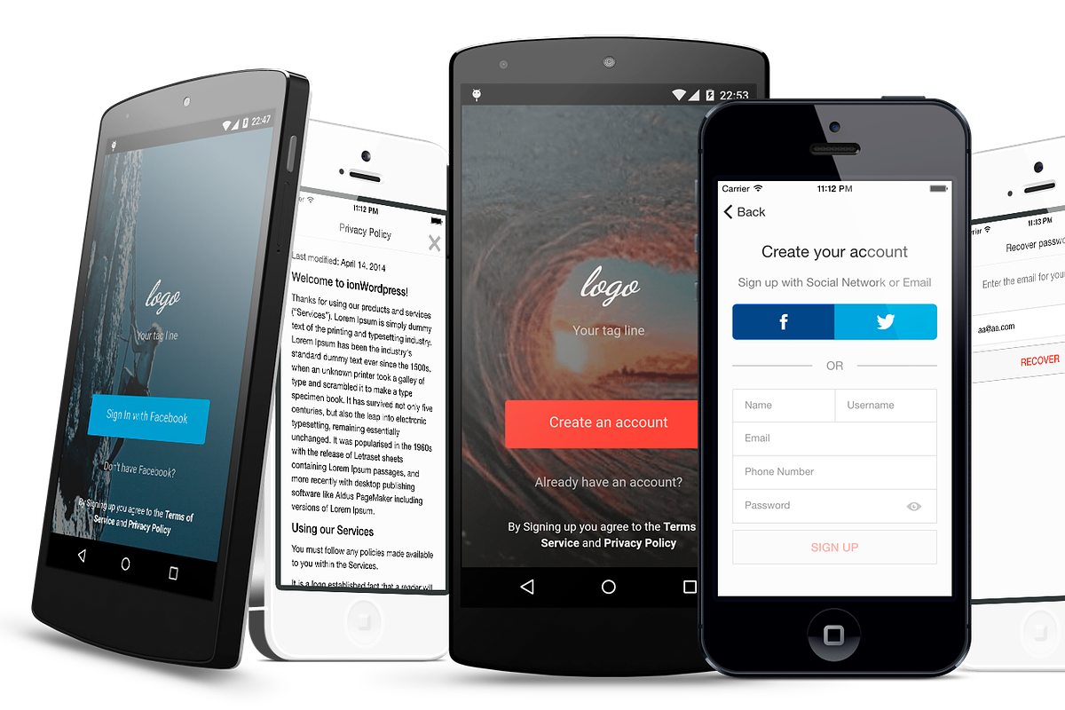 Login3 - Ionic Auth Component, a HTML Template by IonicThemes (Photo 2 of 2)