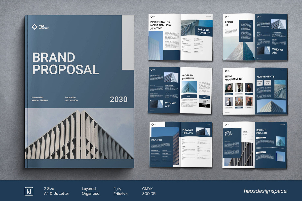 Brand Proposal Template, a Magazine Template by Haps Space (Photo 1 of 8)