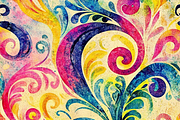 Bold Hippie Colorful Tie -Dye, a Pattern Graphic by Printable Treasure (Thumbnail 6 of 7)
