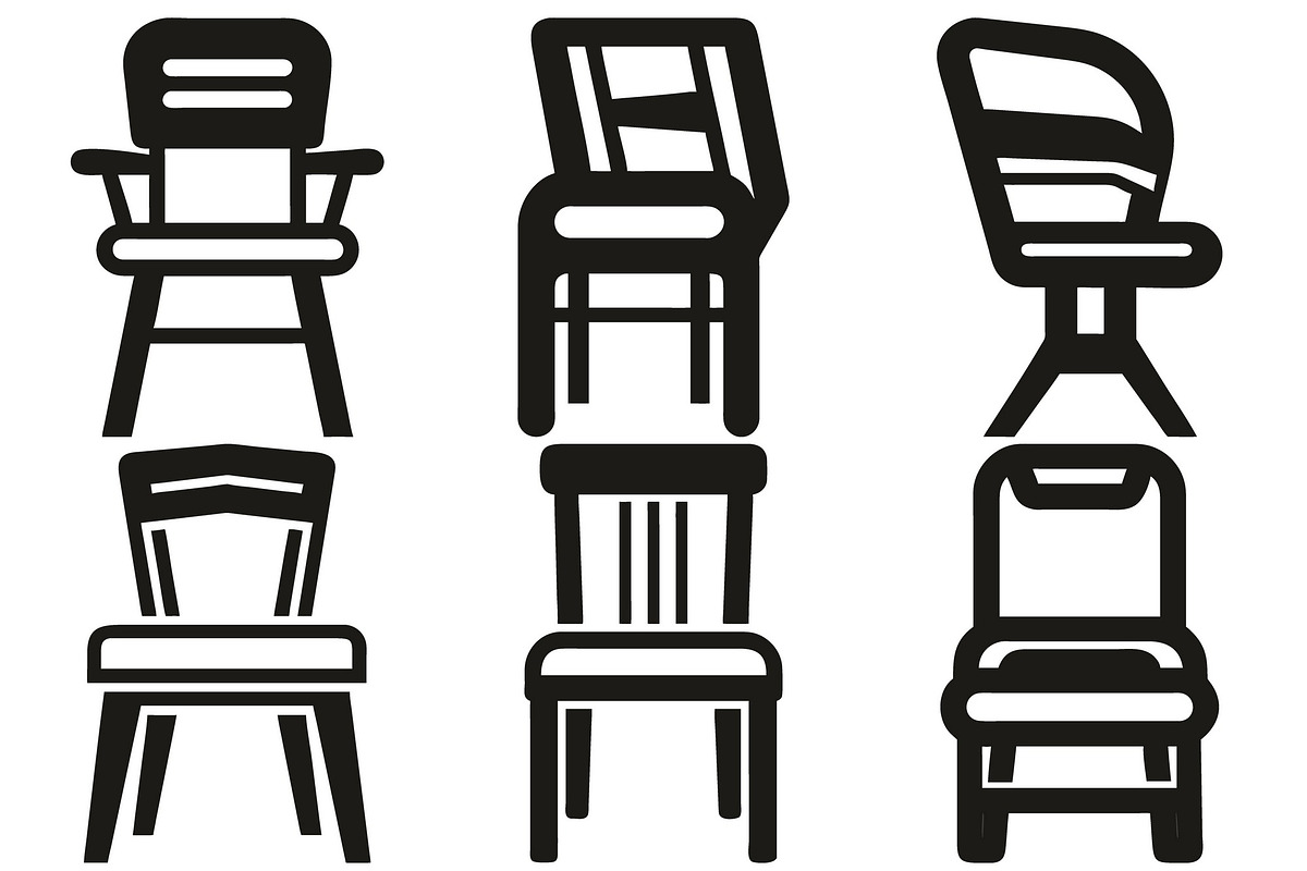 Chair Silhouettes Graphics, an Object Graphic by Billah Hub