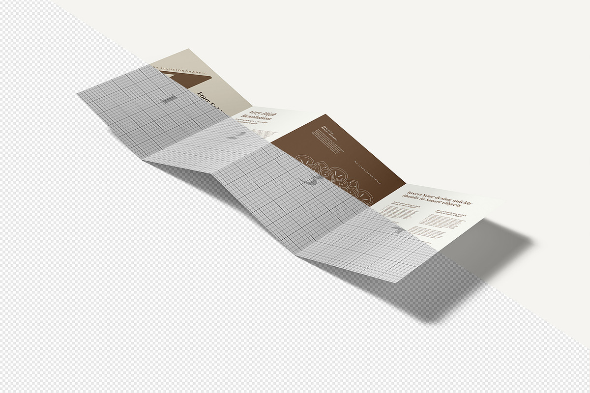 4 Fold A4 Brochure Mockup, an Advertising Mockup by Illusiongraphic (Photo 13 of 21)