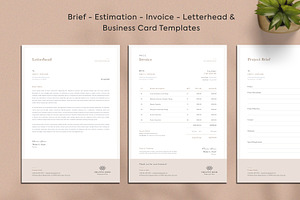 Invoice | Estimate | Letterhead, a Stationery Template by CreativeZoom