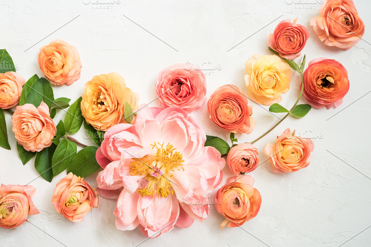 Valentines Peony Styled Stock Image, a Product Mockup by LaPorte Images