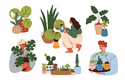 Women caring for house plants set, a Person Illustration by Good Studio (Thumbnail 2 of 5)