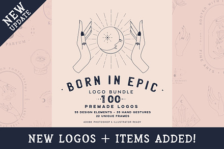 Born in Epic Logos//Updated, a Branding & Logo Template by SNIPESCIENTIST