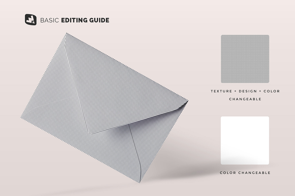 Rectangular Letter Envelope Mockup, a Product Mockup by Designertale