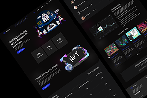 NFT Landing Page Design