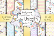 Cute Unicorns Collection, an Animal Illustration by Tanya Kart (Thumbnail 4 of 8)