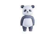 3D Pack Cute Animal Panda, an Animal 3D Model by Astuti Studio (Thumbnail 3 of 11)