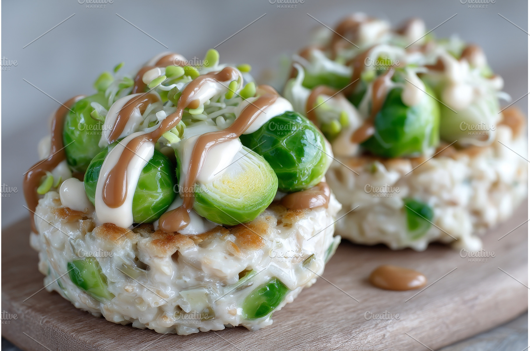 Gray background showcases puffed, a Food & Drink Photo by ZinetroN