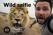 Selfie with wild animals - 63 images, an Animal Photo by Handmadefont (Thumbnail 1 of 11)