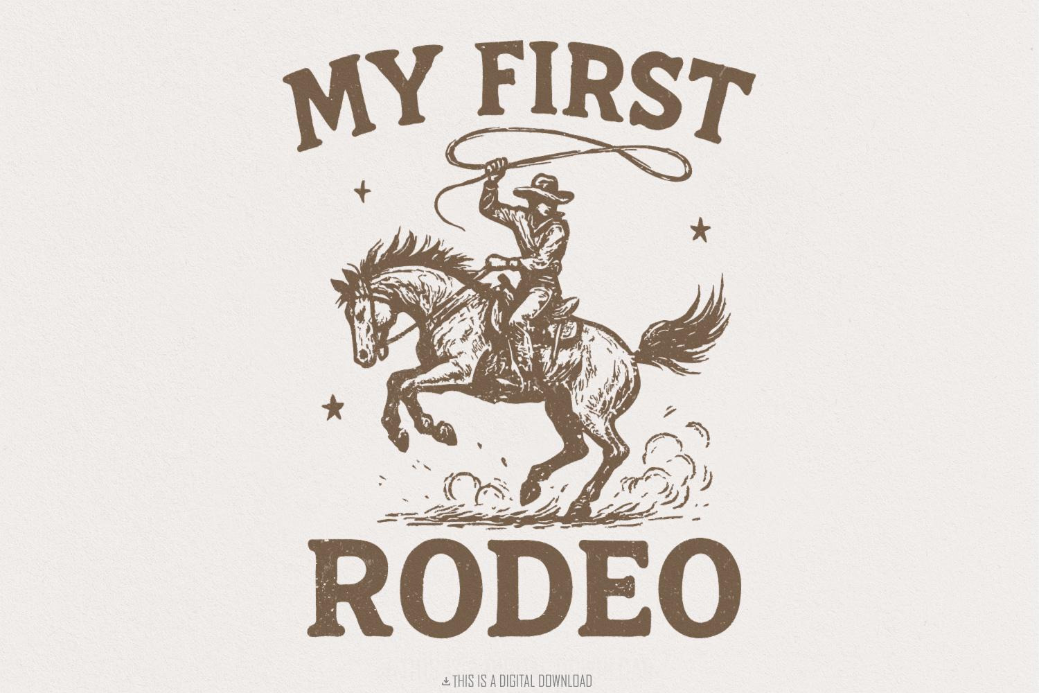 My First Rodeo PNG, Western Cowboy, an Illustration by SharpMarketplace