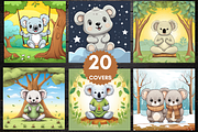 Koala Coloring Pages for Kids, a Brochure Template by LA Design (Thumbnail 2 of 10)