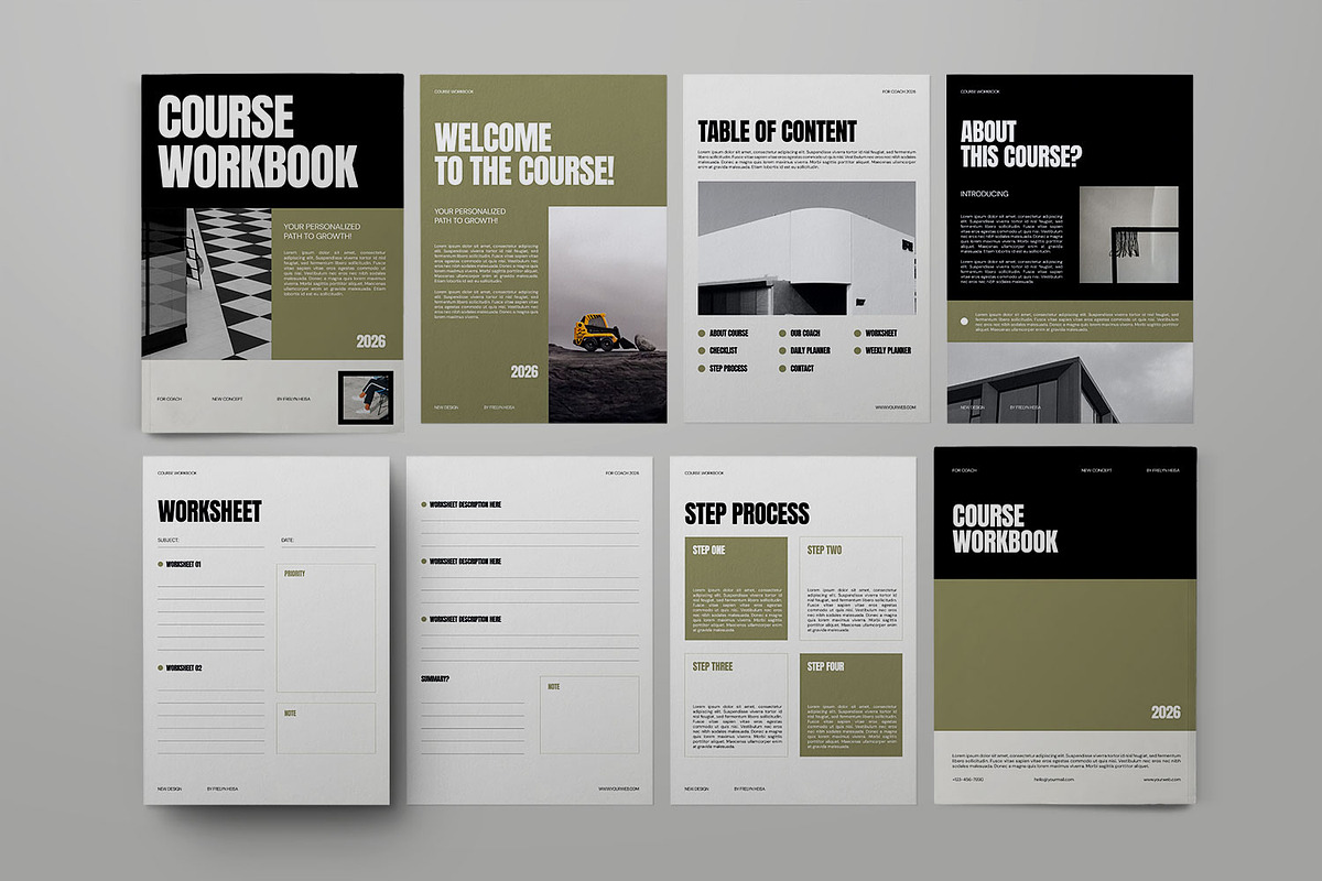 Course Workbook, a Magazine Template by Portocraft (Photo 6 of 6)