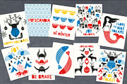 Scandinavian Christmas Cards Pack, an Illustration by Chus Moreno Studio (Thumbnail 11 of 12)
