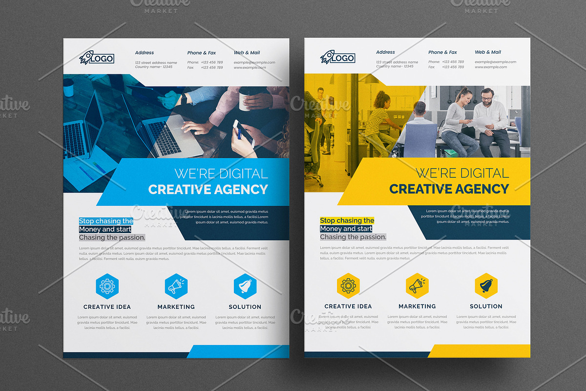 Creative Clean Flyer Template, a Flyer Template by Cristal Pioneer (Photo 4 of 4)