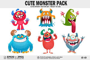 Popcorn Prowlers - 6 Cute Monsters