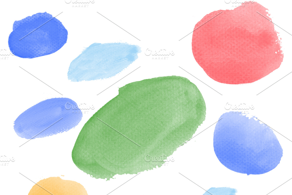 44 Water Color Brushes for Photoshop, a Brush Add-On by PeoGeo Creative (Photo 8 of 9)