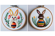 SET Easter idea Embossed Embroidery, a Background Graphic by IrySha (Thumbnail 2 of 6)