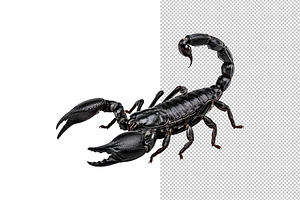 Glossy Black Scorpion PNG, an Animal Photo by Hamza067